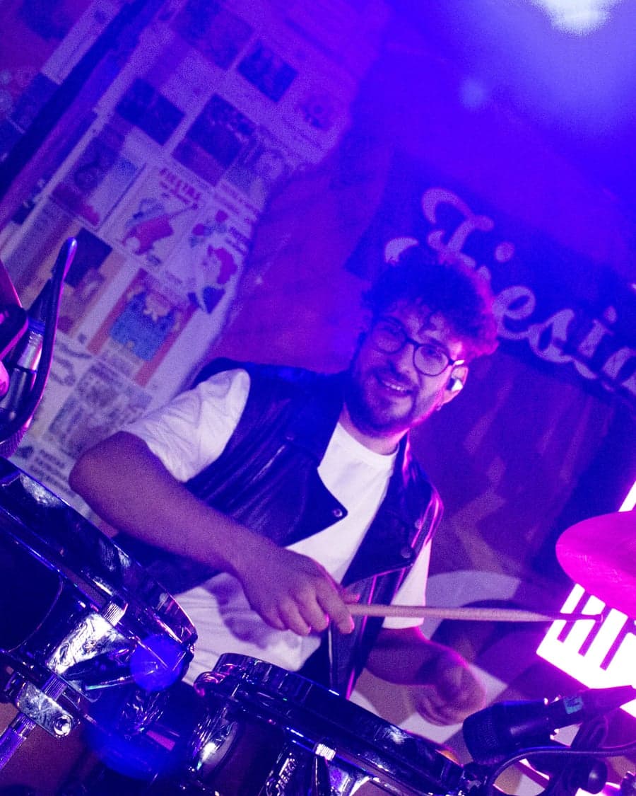 Ángel González Martín, baterista